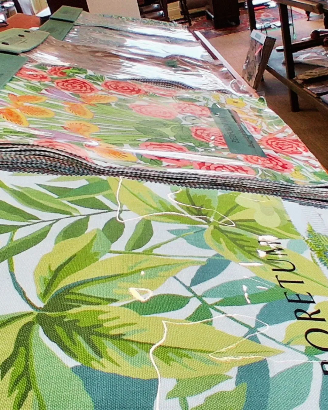 Fabric sample books from leading British and European houses